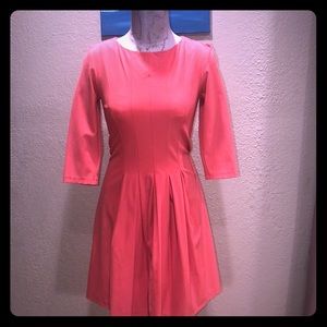 Peach above the knee dress